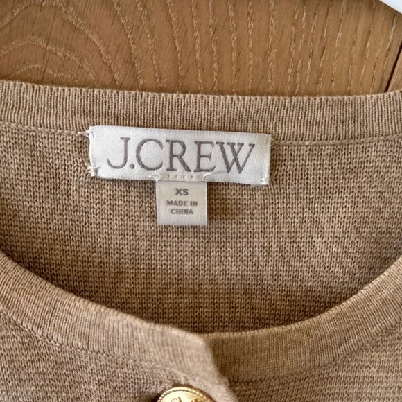 J. Crew Camel Knit Cardigan - Picture 2 of 2